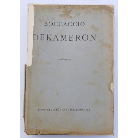 Giovanni Boccaccio: Dekameron I-III. (Könyvkedvelők Kiadása)
