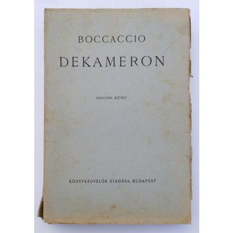 Giovanni Boccaccio: Dekameron I-III. (Könyvkedvelők Kiadása)