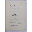 Blaskó Mária: Mária és Márta (Bibliai regény serdülő leányoknak)