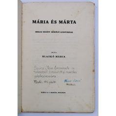   Blaskó Mária: Mária és Márta (Bibliai regény serdülő leányoknak)