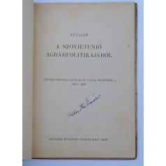Sztálin: A ​Szovjetunió agrárpolitikájáról 