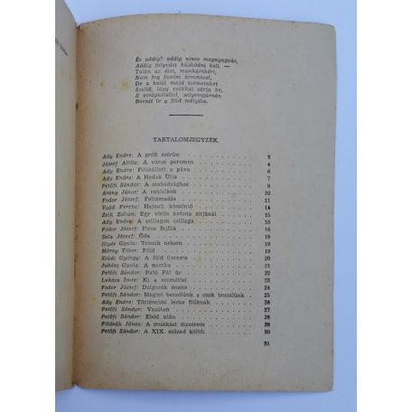 Időszerű versek kultúrcsoportok részére [Propaganda brosúra.]