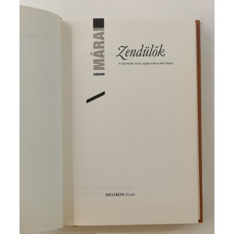Márai Sándor: Zendülők
