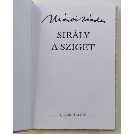 Márai Sándor: Sirály / A sziget