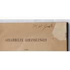 August Classen, Dr.: Gesammelte Abhandlungen über physiologische Optik (Dr. Goldzieher Vilmos autográf névbeírásával)