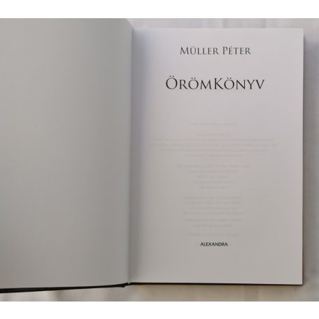 Müller Péter: Örömkönyv