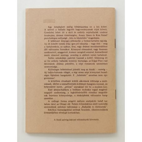 Kálóczy Endre: Balladák és történetek (Dedikált!)