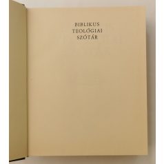   Szabó Ferenc - Nagy Ferenc (szerk.): Biblikus teológiai szótár
