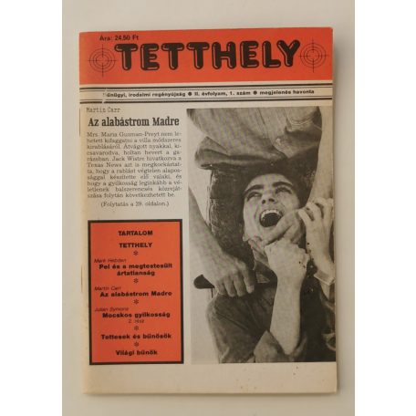 Tetthely - Bűnügyi, irodalmi regényújság II. évf. 1. sz.