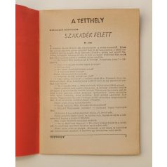   Tetthely - Bűnügyi, irodalmi regényújság II. évf. 1. sz.