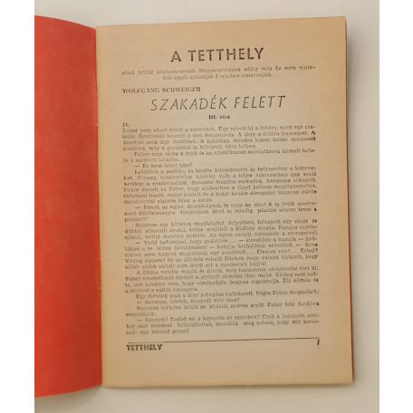 Tetthely - Bűnügyi, irodalmi regényújság II. évf. 2. sz.