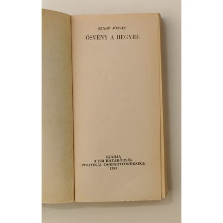 Szabó József: Ösvény a hegyre
