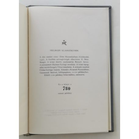 Martin Andersen Nexö: Szürke fény (Bibliofil sorszámozott bőrkötés, Helikon Klasszikusok!)