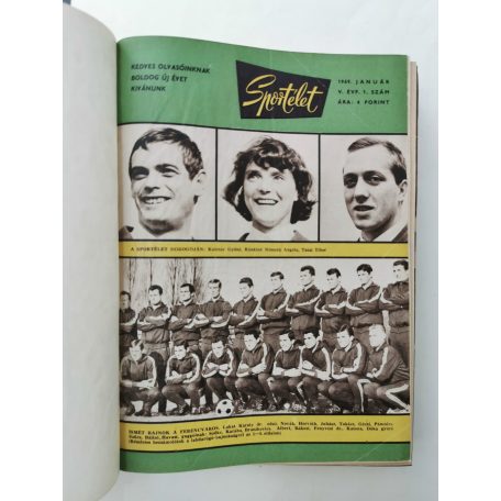 Pető Béla (szerk.): Sportélet V-VI. évfolyam 1969-1970 (nem teljes, egybekötve)