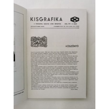 Semsey Andor (szerk.): Kisgrafika 23. évf. 1-3. sz. 1984