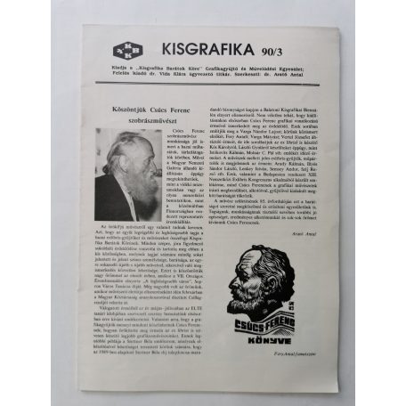 Arató Antal, Dr. (szerk.): Kisgrafika 29. évf. 1-4. sz. 1990