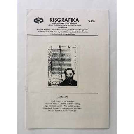 Arató Antal, Dr. (szerk.): Kisgrafika 32. évf. 1-4. sz. 1993