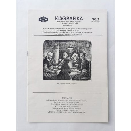 Arató Antal, Dr. (szerk.): Kisgrafika 35. évf. 1-4. sz. 1996