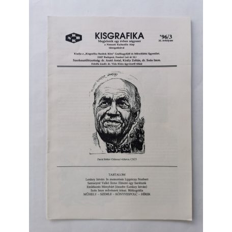 Arató Antal, Dr. (szerk.): Kisgrafika 35. évf. 1-4. sz. 1996