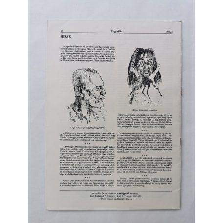 Arató Antal, Dr. (szerk.): Kisgrafika 35. évf. 1-4. sz. 1996