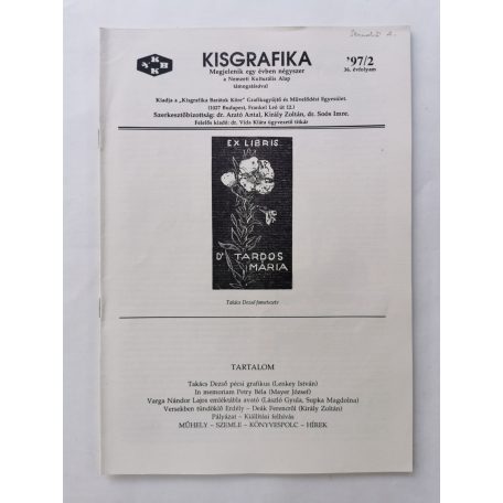Arató Antal, Dr. (szerk.): Kisgrafika 36. évf. 1-4. sz. + Különszám 1997