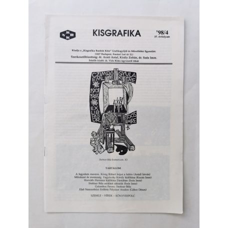 Arató Antal, Dr. (szerk.): Kisgrafika 37. évf. 1-4. sz. 1998
