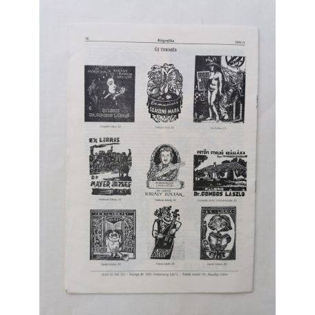 Arató Antal, Dr. (szerk.): Kisgrafika 38. évf. 1-4. sz. 1999