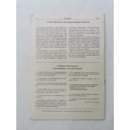 Arató Antal, Dr. (szerk.): Kisgrafika 38. évf. 1-4. sz. 1999