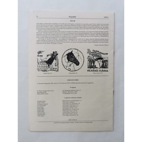 Arató Antal, Dr. (szerk.): Kisgrafika 39. évf. 1-4. sz. 2000