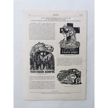 Arató Antal, Dr. (szerk.): Kisgrafika 39. évf. 1-4. sz. 2000