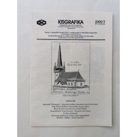 Arató Antal, Dr. (szerk.): Kisgrafika 39. évf. 1-4. sz. 2000