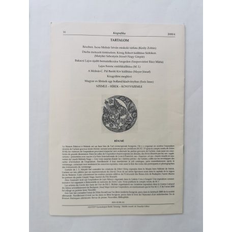Arató Antal, Dr. (szerk.): Kisgrafika 39. évf. 1-4. sz. 2000