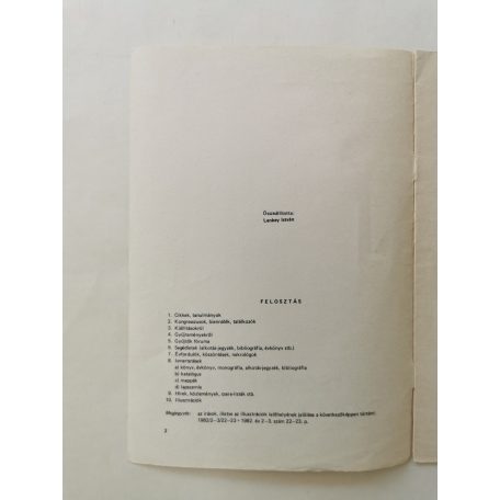 Lenkey István (szerk.): Kisgrafika 1981-1983 tartalomjegyzék