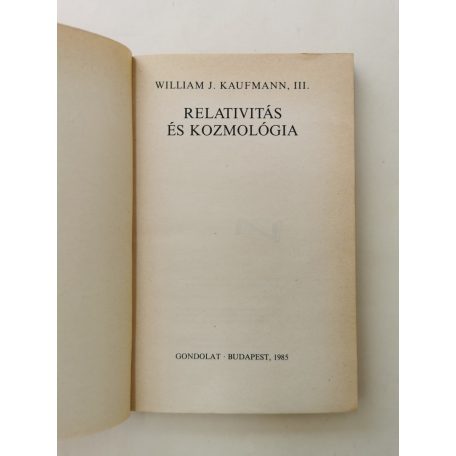 William J. Kaufmann, III.: Relativitás és kozmológia