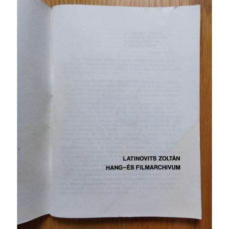 Kelemen Tamás (szerk.), Latinovits Zoltán: Hang- és filmarchivum 