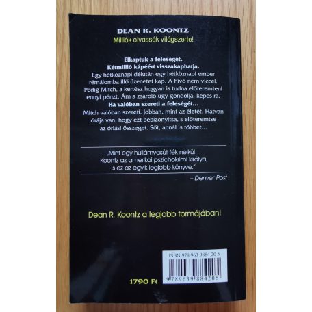 Dean R. Koontz: Váltságdíj - Meghalnál-e a szerelmedért? 