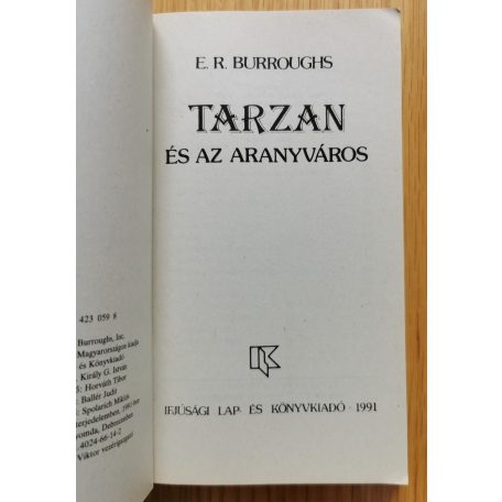 Edgar Rice Burroughs: Tarzan és az aranyváros
