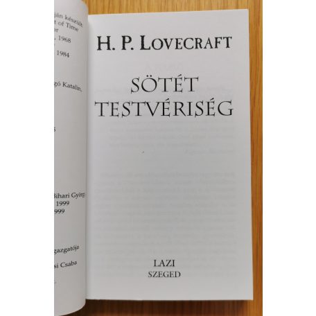 H. P. Lovecraft: Sötét testvériség