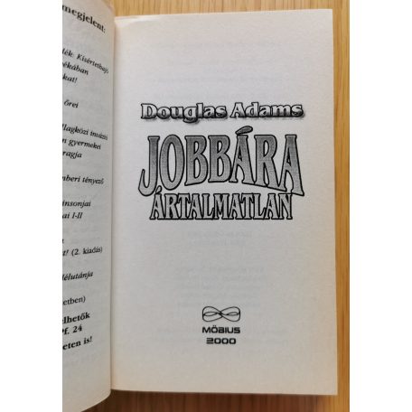 Douglas Adams: Jobbára ártalmatlan (Második kiadás!)