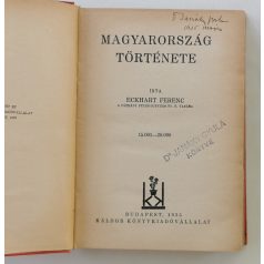 Eckhart Ferenc: Magyarország története