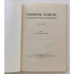   Nádor Jenő, Dr.: Tessedik Sámuel - az ország papja Szarvason