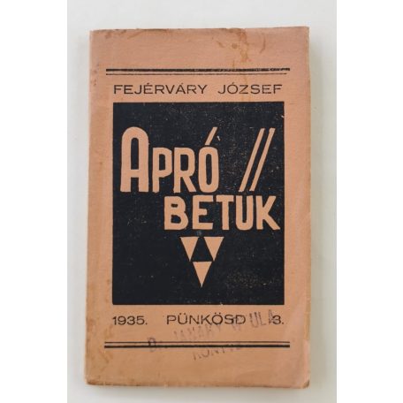 Fejérváry József: Apró betűk -1935. Pünkösd 3.