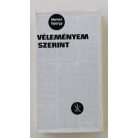 Nemes György: Véleményem szerint