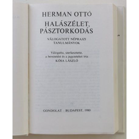 Herman Ottó: Halászélet, pásztorkodás