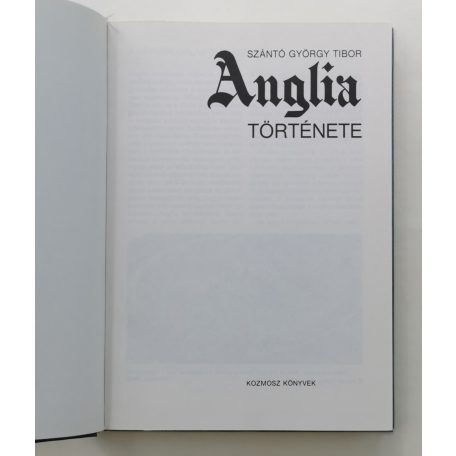 Szántó György Tibor: Anglia története 
