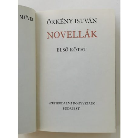 Örkény István: Novellák I-II.