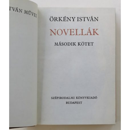 Örkény István: Novellák I-II.