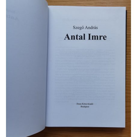Szegő András: Antal Imre