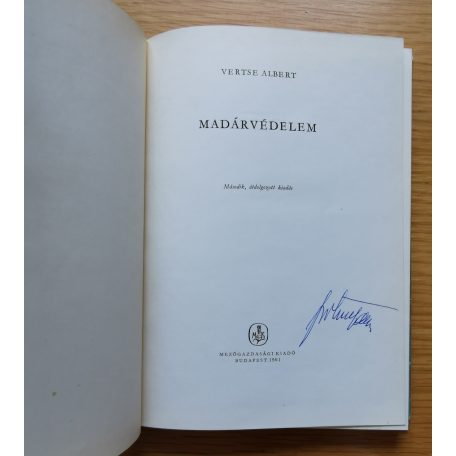 Vertse Albert: Madárvédelem