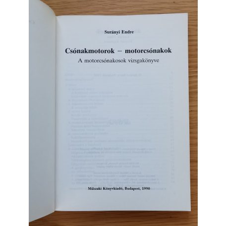 Surányi Endre: Csónakmotorok-motorcsónakok